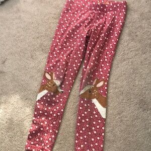 Mini Boden Reindeer appliqué leggings